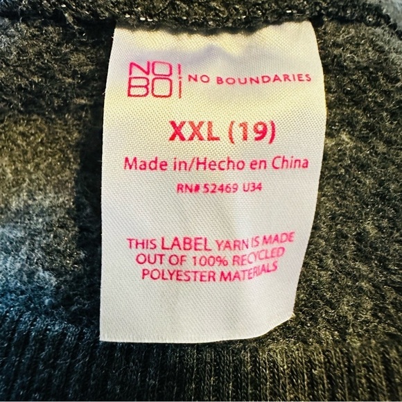 NWT NOBO Junior’s Lightweight Long Sleeve Sun/ Mushroom Graphic Sweatshirt - Picture 11 of 13